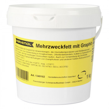 Пластичная смазка с графитом RAVENOL Mehrzweckfett m. Graphit