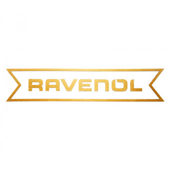 Наклейка RAVENOL золотая плоттер трафарет 250x47 мм