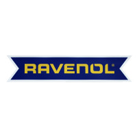 Наклейка RAVENOL цвет.желтый/синий с обводкой 130х27 мм