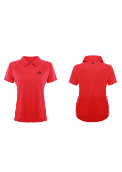 Рубашка-поло женская коралловая (100% полиэстер) ADIDAS