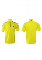 Рубашка-поло мужская на молнии 1/2 желтая ADIDAS