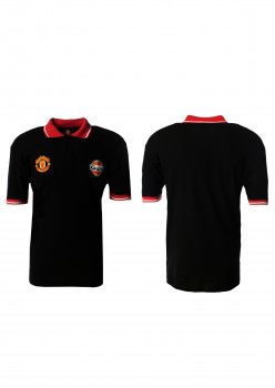 Рубашка-поло черная GULF Manchester United