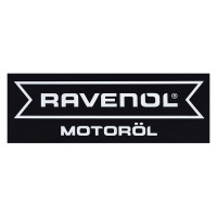Наклейка RAVENOL Motoroel белая плоттер трафарет 130x40 мм