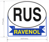 Наклейка RUS RAVENOL