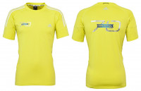Футболка мужская 1 слоя желтая ADIDAS с логотипом RAVENOL