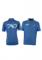 Рубашка-поло мужская Синяя  ADIDAS с лого RAVENOL