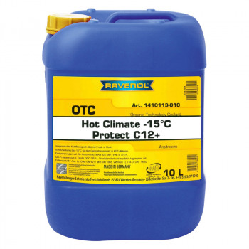 Антифриз RAVENOL OTC Protect C12+ HOT CLIMATE Premix -15C (готовый)